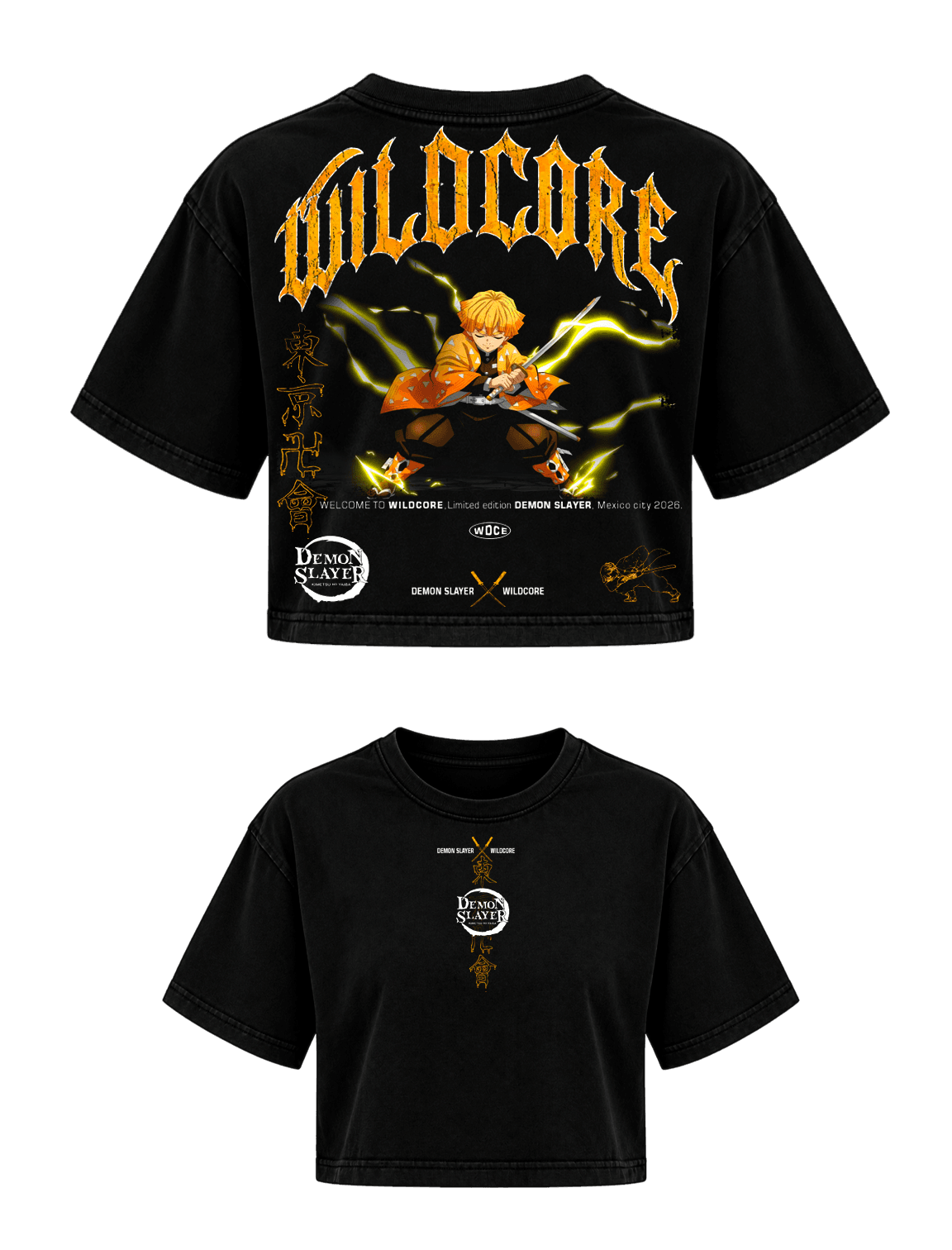 Zenitsu Thunder Crop Top